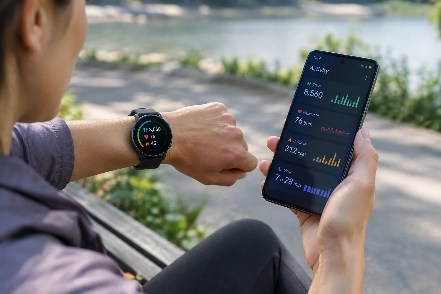 Illusztráció a cikk témájához: Samsung okosóra aktivitásadatainak szinkronizálása: mikor kell a telefon?