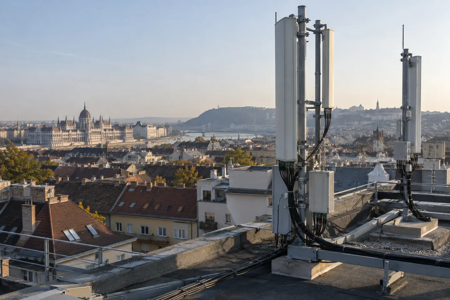 Mobilhasználatot szemléltető fotóhatású illusztráció